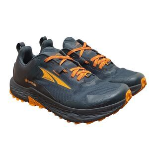 Altra Timp 5 GTX Trail-Running Shoes Men’s Size 9.5 Black Orange Hiking (HF30)